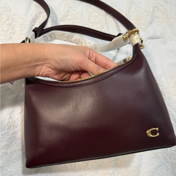 Coach / Juliet  Burgundy Leather Shoulder Bag - Picture 2 of 8